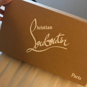 Authentic Christian Louboutin espadrille wedge